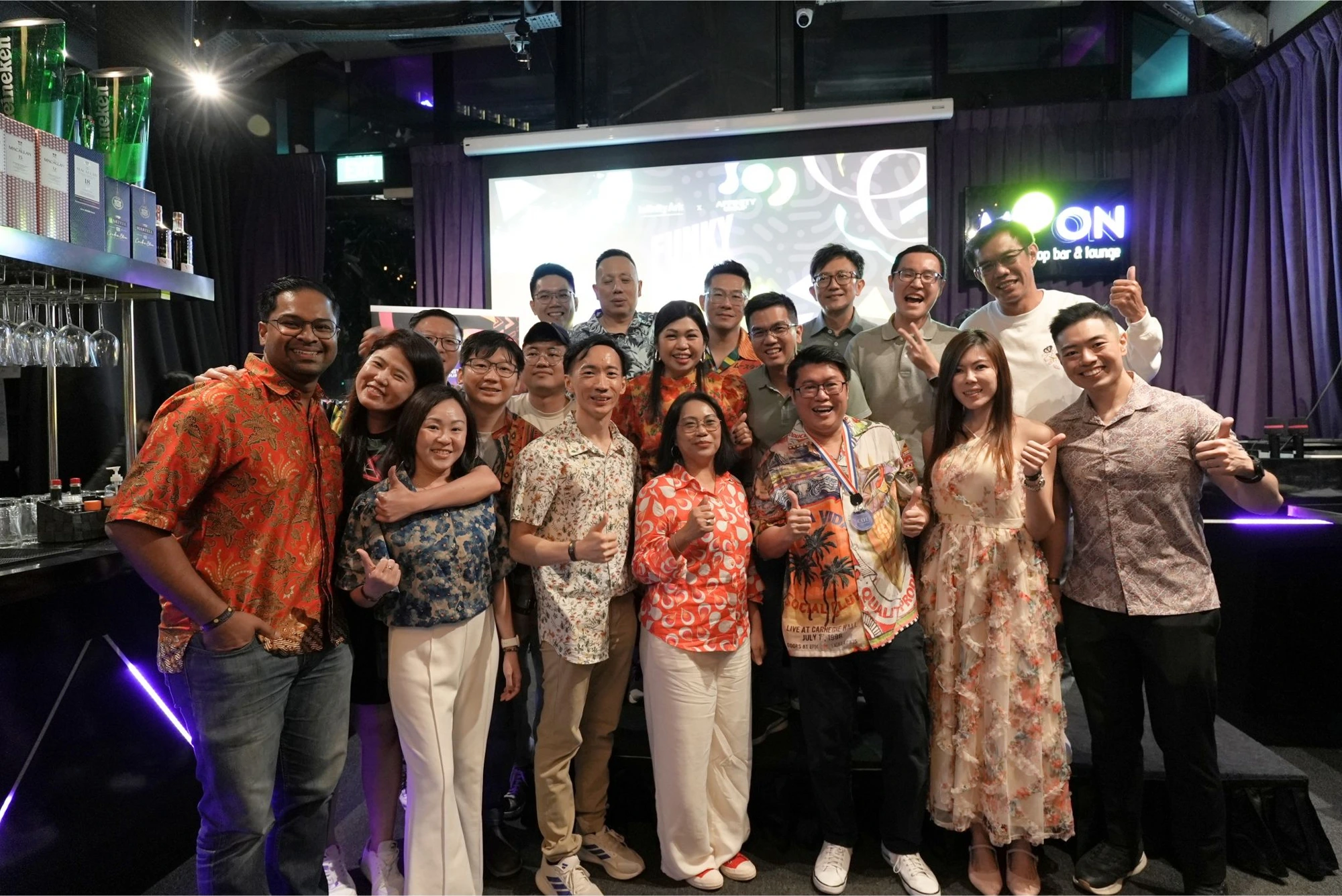 The Affinity Group team at a company celebration